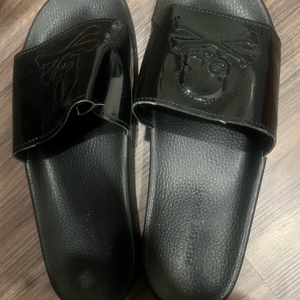 Black Slide Sandals